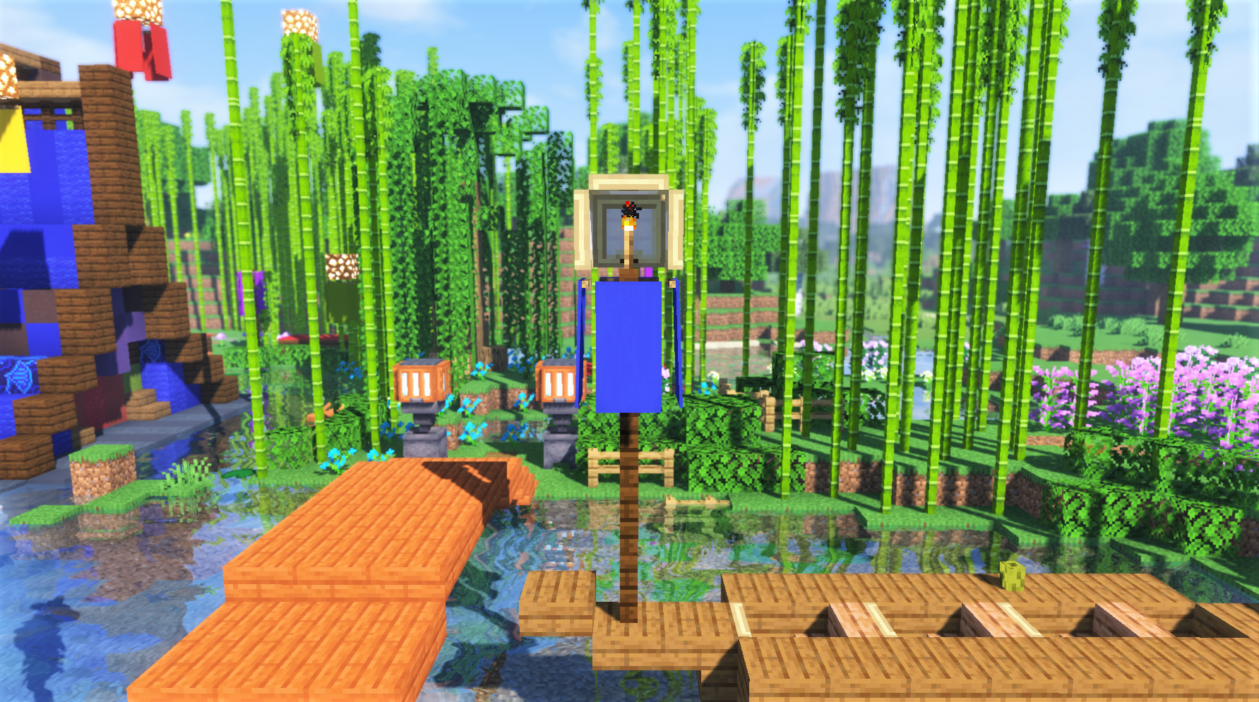 Part453 和風庭園に竹林を作る シンプルかわいい灯篭など和風建築の作り方をご紹介 めちゃクラ