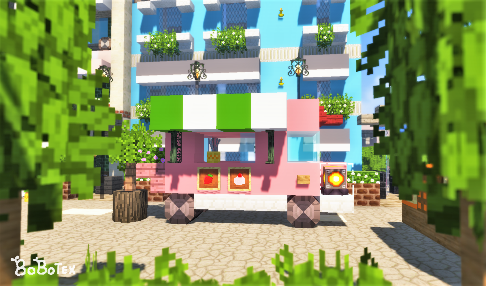 Part457 Bobotexでオシャレなカフェ作り可愛い車がいっぱいの西洋風の街並みづくり めちゃクラ